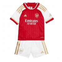 Camisa de Futebol Arsenal Equipamento Principal Infantil 2023-24 Manga Curta (+ Calças curtas)
